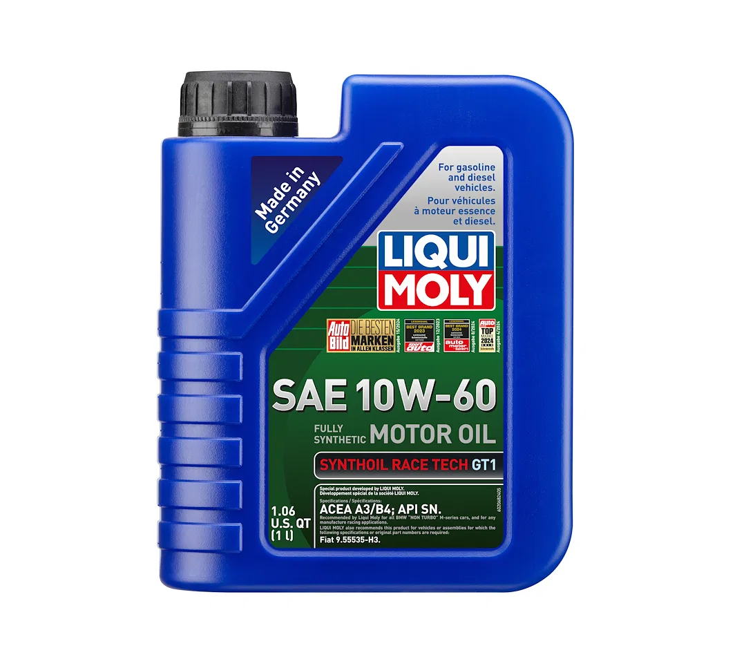 2068 – LIQUI MOLY Oil, SAE 10W-60 Synthetic 1 Liter Bottle Single